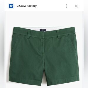 J. Crew Factory 5" Classic Chino Women’s Shorts - Army Green